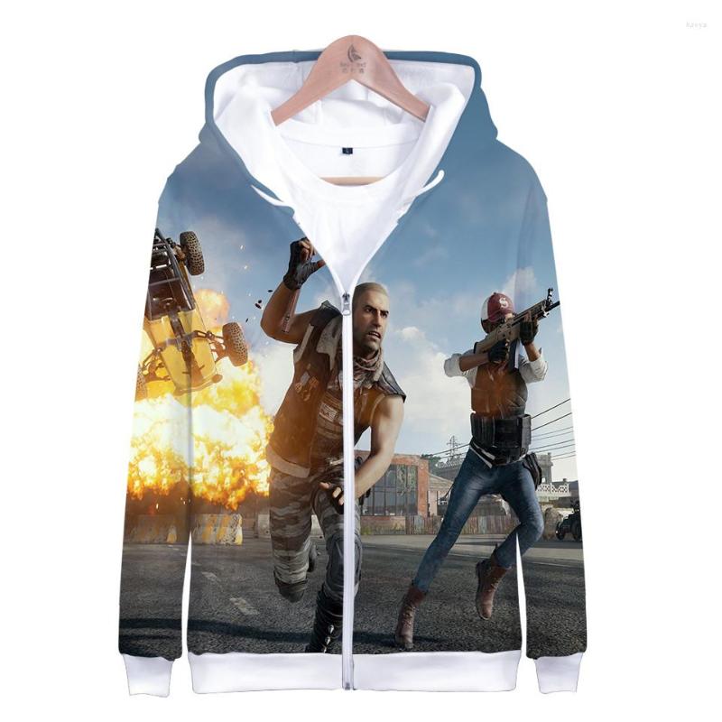 

Men's Hoodies PUBG 3D Sweatshirt Game Men/Boy Zipper High Quality Harajuku Kids Clothes