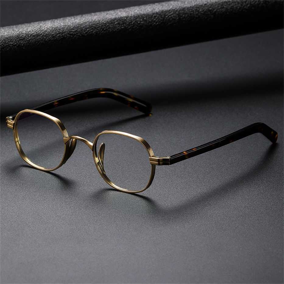 

Sunglasses 2023 new Japanese designer pure titanium Wannian tortoise frame with 132 plate small face box and high myopia glasses