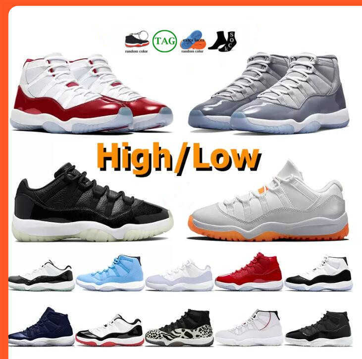 

Grey mens Cool basketball shoes Jumpman 11s Concord Bred Pure Violet Space Jam Cap and Gown 11 72-10 low Win Like 82 96 Legend Blue Rose