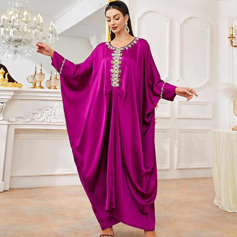 

Ethnic Clothing Eid Mubarak Rose Red Abaya Dubai Kaftan Turkey Muslim Dress Islam Robe Longue Abayas African Dresses For Women Caftan