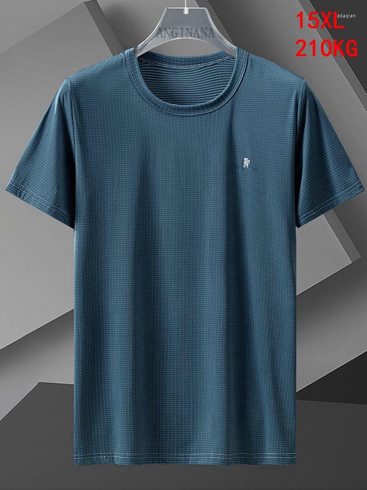 

Men's T Shirts Plus Size 15xl 210kg Men's T-shirt Summer Round Neck Short Sleeve Loose Black And White Hip Hop Sports Oversized Top, Picture color