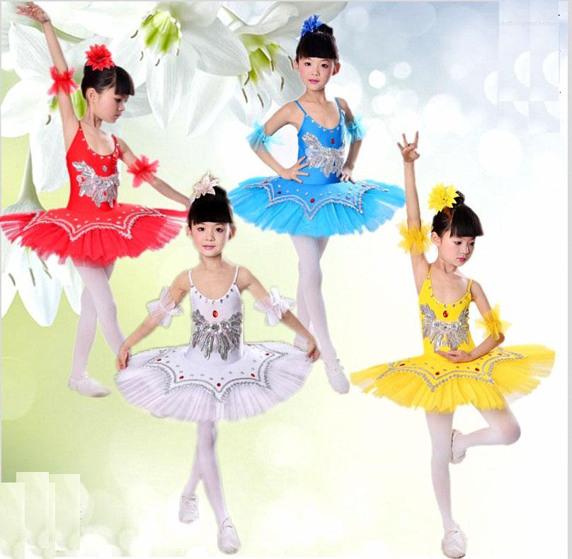 

Stage Wear Ballet Gymnastics Leotard Dance Dress For Girls Tutu Skirt Clothes Children Swan Lake Costume Kids Ballerina, Blue
