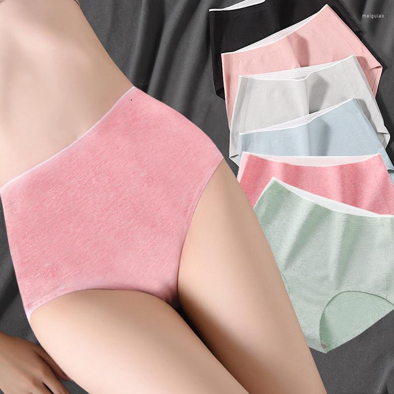 

Women's Panties Plus Size XXXL High Waist Cotton Women's Seamless Breathable Lingerie Ladies Underwear Hips Sexy Female Briefs, Black