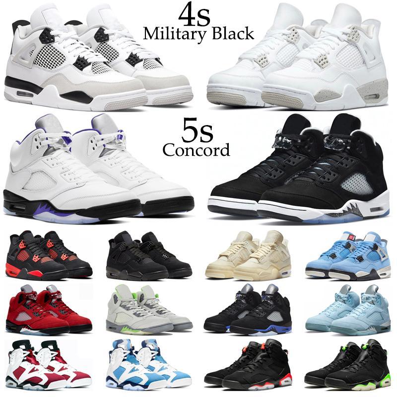 

4s Basketball Shoes Men Women Jumpman 4 Military Black Red Thunder 5s Concord Green Bean Racer Blue Oreo 6s UNC 11s Cool Grey Mens Train CRb, #39