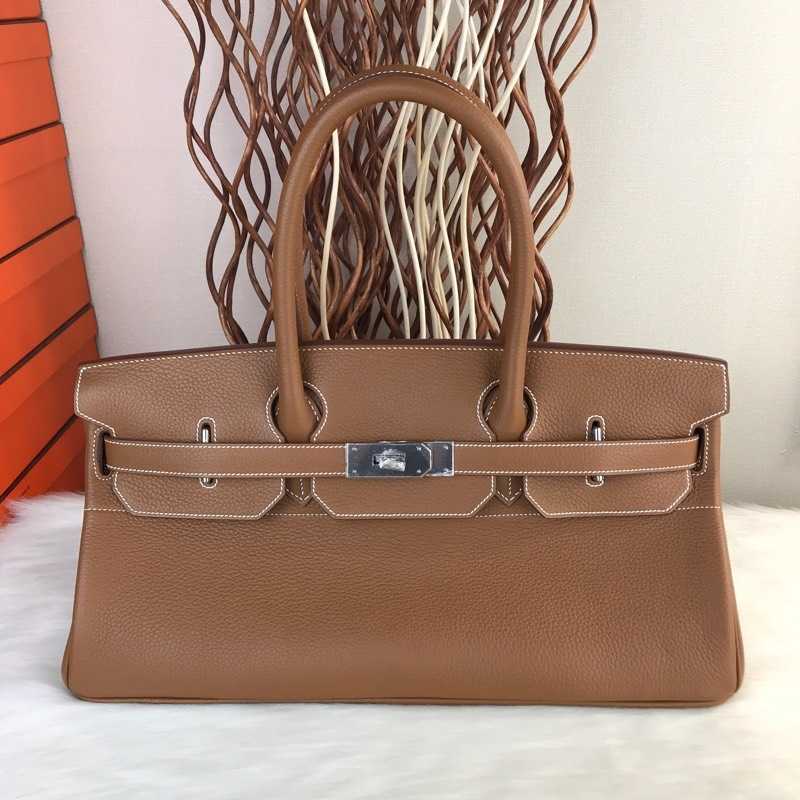 

designer women handbag birkin Silver buckle bags Package 42 black gold brown ck37 TC leather French clemence leather pure hand sewn wax thread, Black3