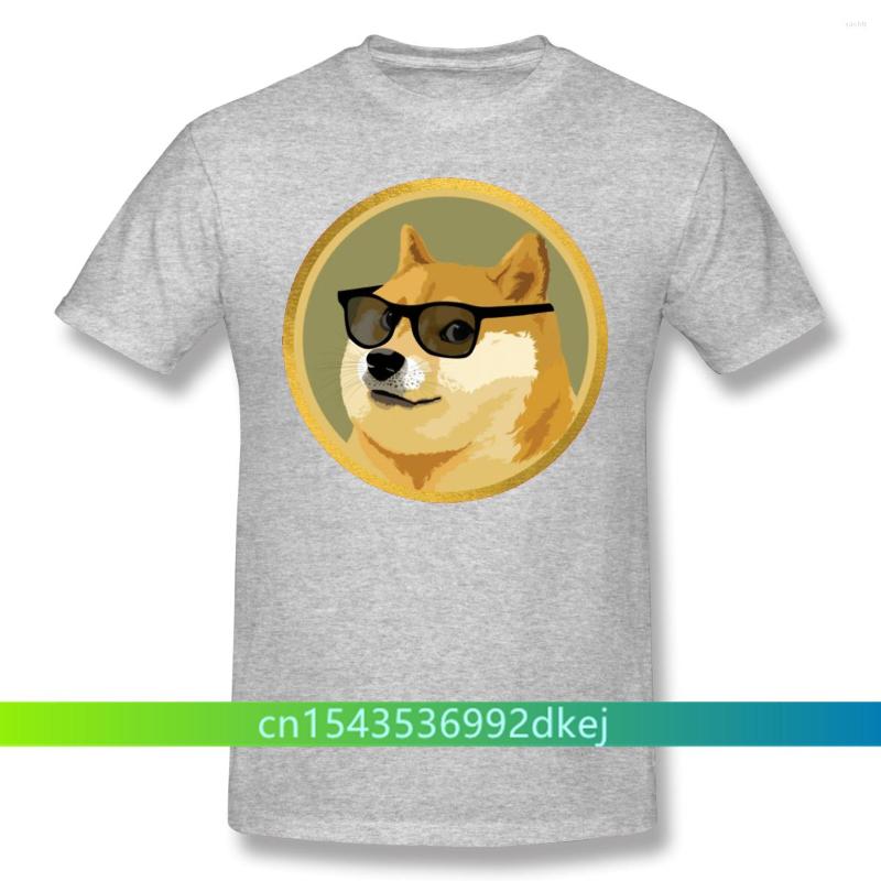 

Men's T Shirts Men Clothing Dogecoin Shirt Doge Coin Funny Crypto Design Tshirt Apparel Fashion Short Sleeve For Adult Oversize, Black