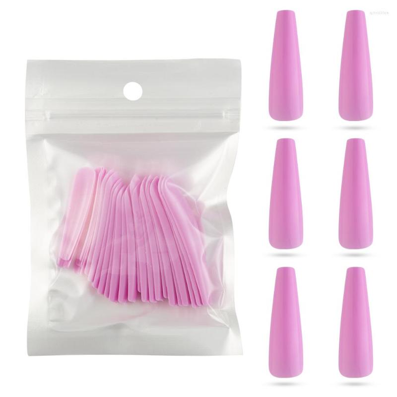 

False Nails 24pcs/pearl Opp Yellow Press On Super Long Ballerina Artificial Acrylic Fake Full Cover Nail Extension Tools, Cblj-opp01