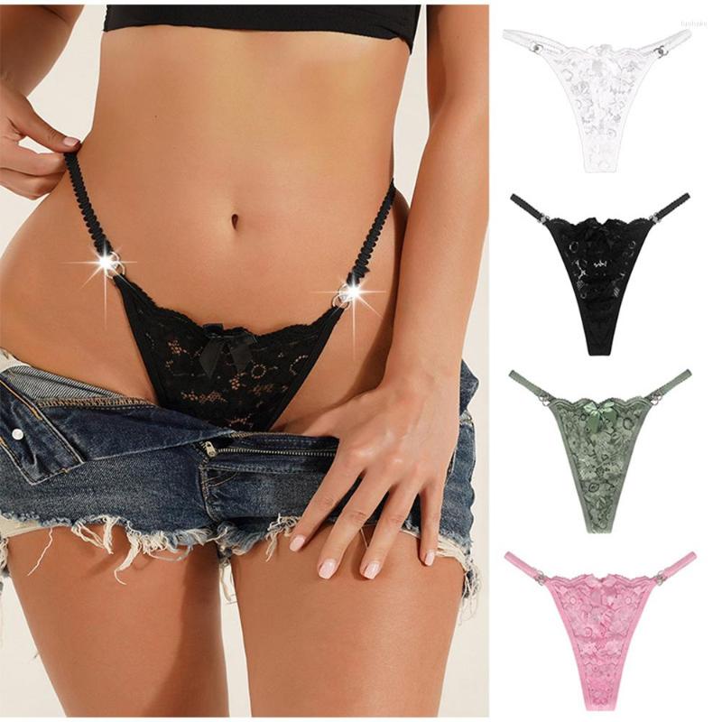 

Women's Panties Sexy Lace Perspective Women's Underwear Low Waist Thong G-string Comfortable Breathable Intimates Underpants Sexi Tangas, White