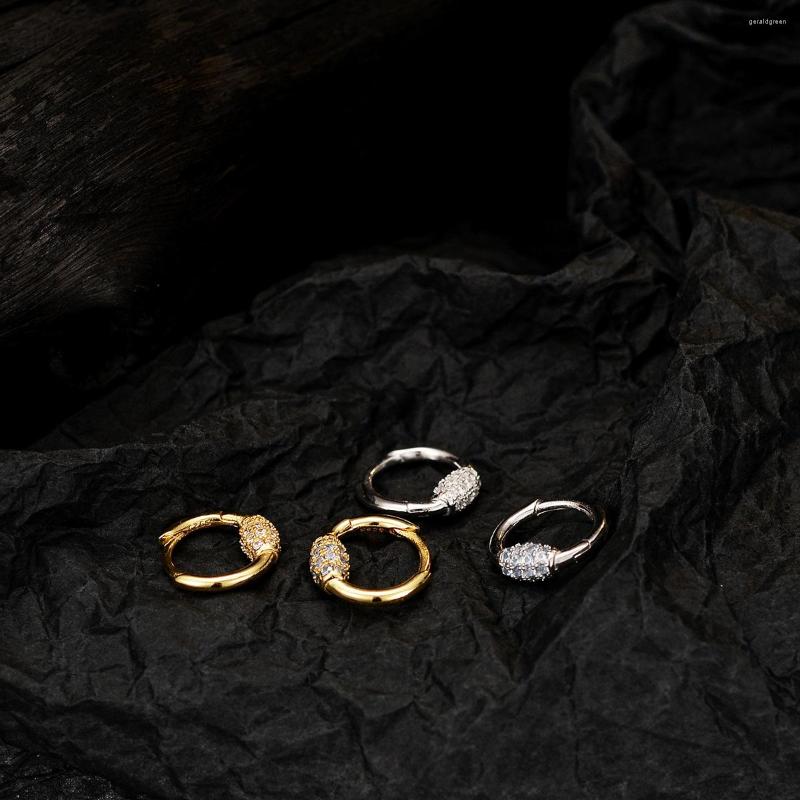 

Stud Earrings European And American Celebrity Temperament Diamond S925 Sterling Silver Color Jewel Zircon Female