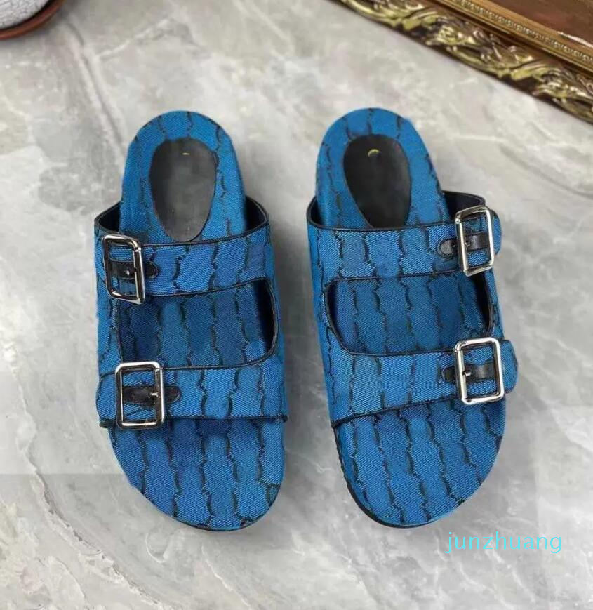 

Luxury Designers Men Slippers Slide Sandal with Straps Summer Outdoor Fashion Mens Canvas Slipper Multicolor Slides Beach Shoes 31133113