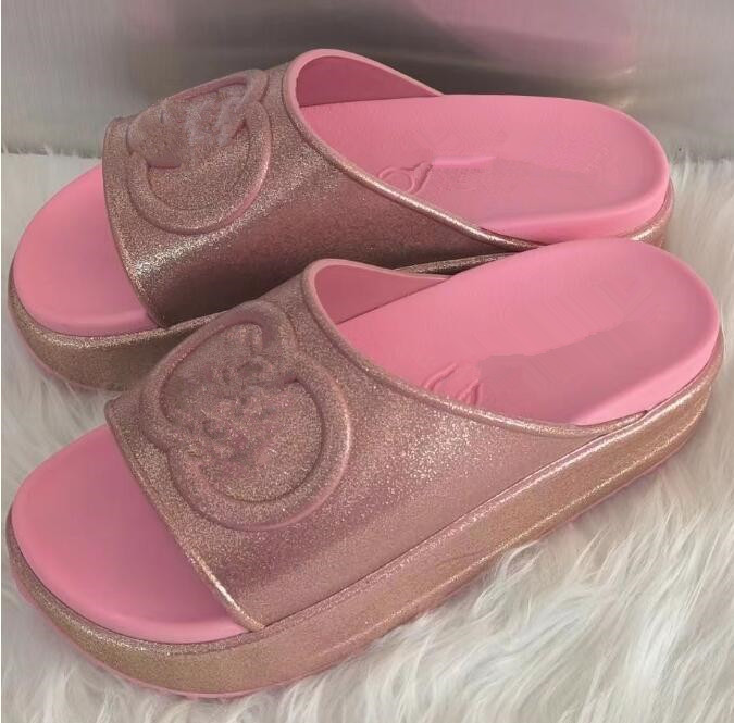 

High Quality Ladies Designer Slippers Womens And Men Summer Rubber Sandals Beach Slides Indoor And Outdoor Shoes Classic slides flats rubber Platform, 05