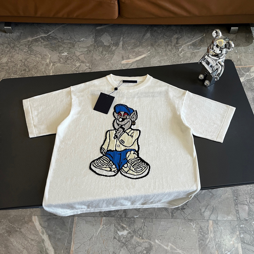 

Men's Plus Tees & Polos Round neck embroidered and printed polar style summer wear with street pure cotton 211sd