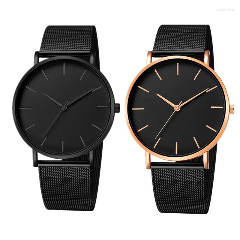 

Wristwatches 2PCS Men Watches 2023 Luxury Male Casual Ultra Thin Wristwatch Business Stainless Steel Mesh Quartz Clock Relogio Masculino, Set 9
