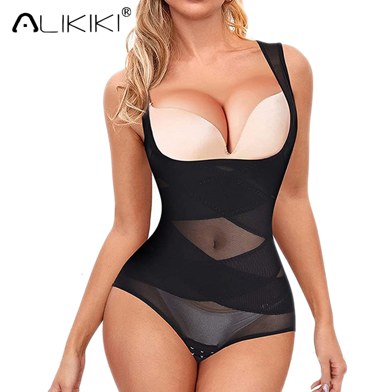 

Women's Shapers Seamless Shapewear Bodysuit For Women Tummy Control Butt Lifter Body Shaper Invisible Under Dress Slimming Strap Thong Underwear 230313, Beige