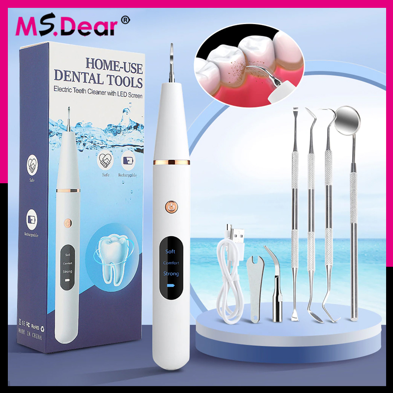 

Other Oral Hygiene Ms.Dear Teeth Irrigator Ultrasonic Dental Calculus Oral Tartar Removal Plaque Stains Cleaner Tooth Whitening Treatments 230311