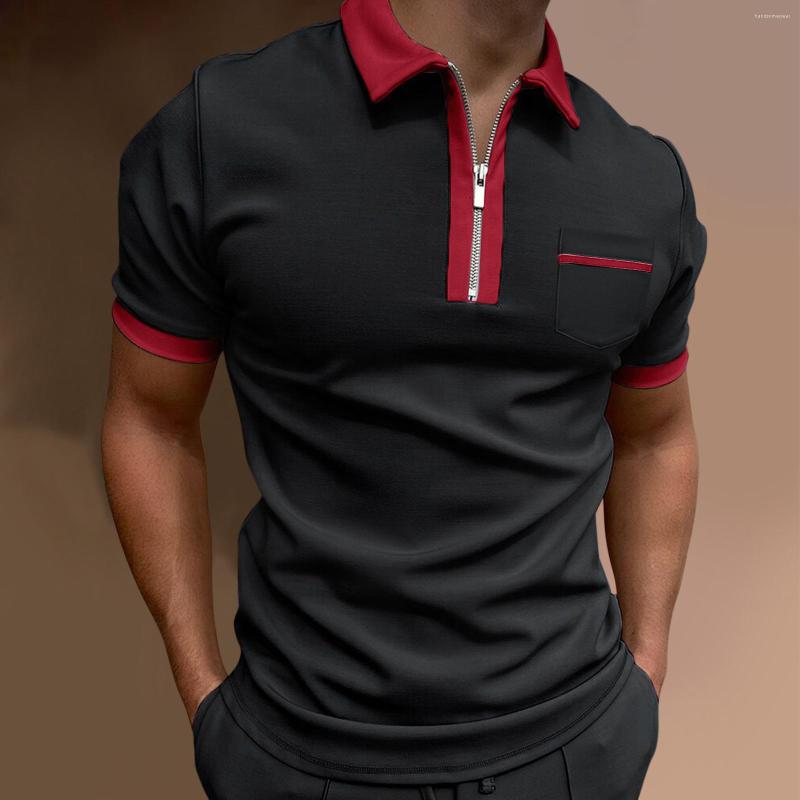 

Men' Polos Men' High Quality Summer Short Sleeve Polo Shirt Embroidered Striped Business Casual, Yyy-9