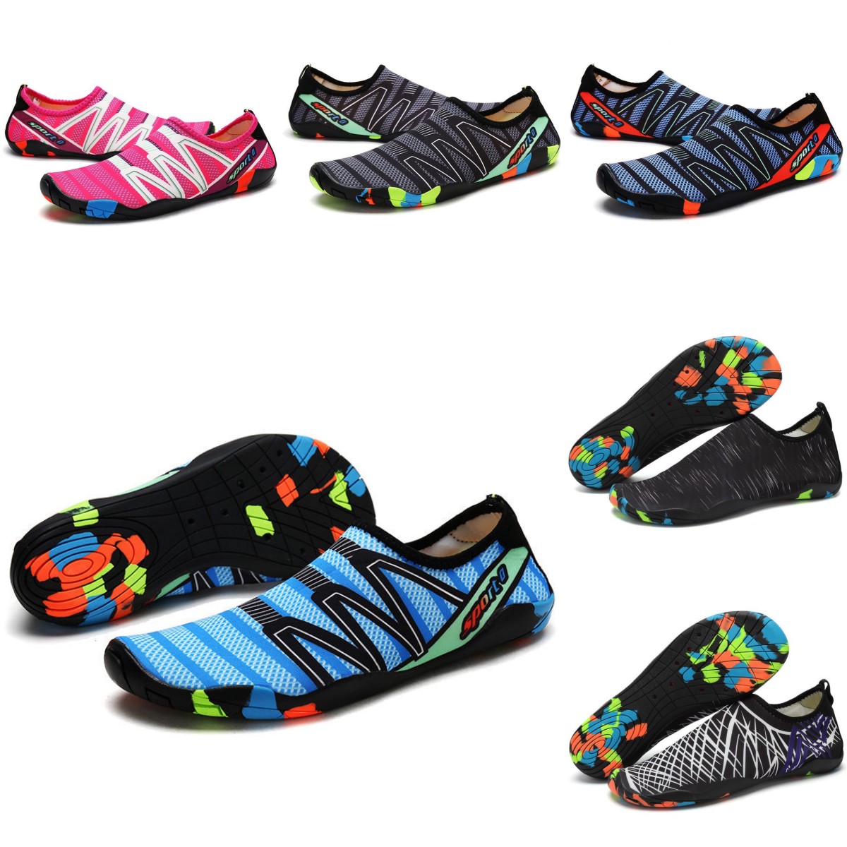 

Water Shoes Women men shoes Beach surf antiskid grey black Swim Diving Outdoor Barefoot Quick-Dry size eur 36-45
