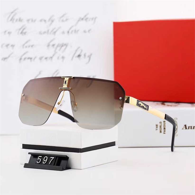 

Sunglasses 2023 new overseas men's and women's polarized large frame street shooting sunglasses p597