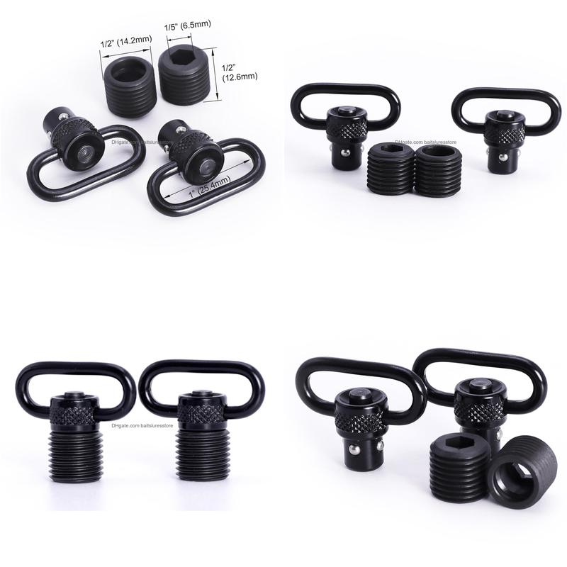 

Tactical Accessories Hunting Sports Outdoor 2 Sets 1/25 4Mm Qd Quick Detach Release Push Sling Swivel Mount Adapter Base With Drop D Dhb7U