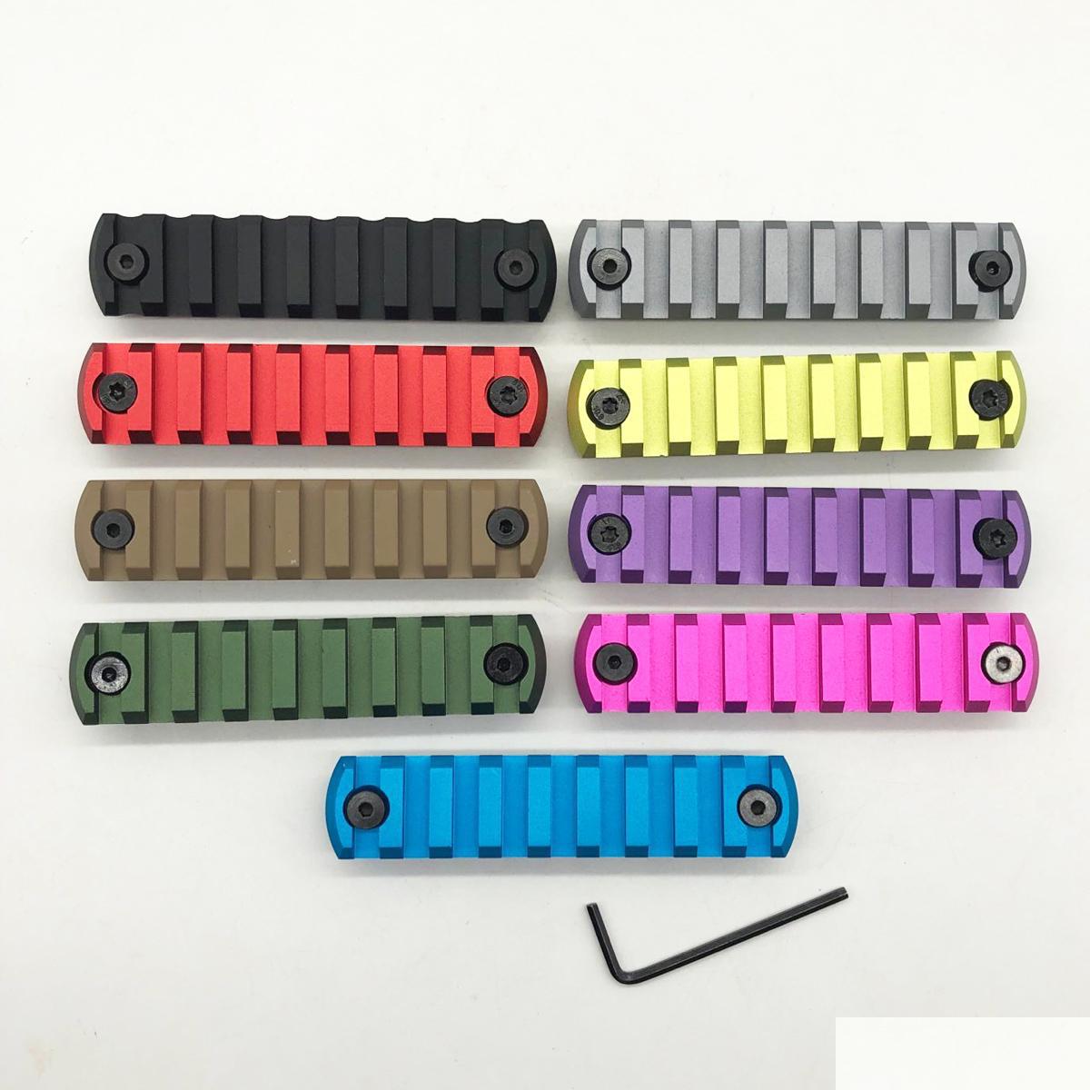 

Others Tactical Accessories Black/Red/Tan/Blue/Pink/Grey/Purple/Grass Green/Olive Green 9 Colors9 Slots Keymod Rail Section Picatinn Dhufy, Color choice