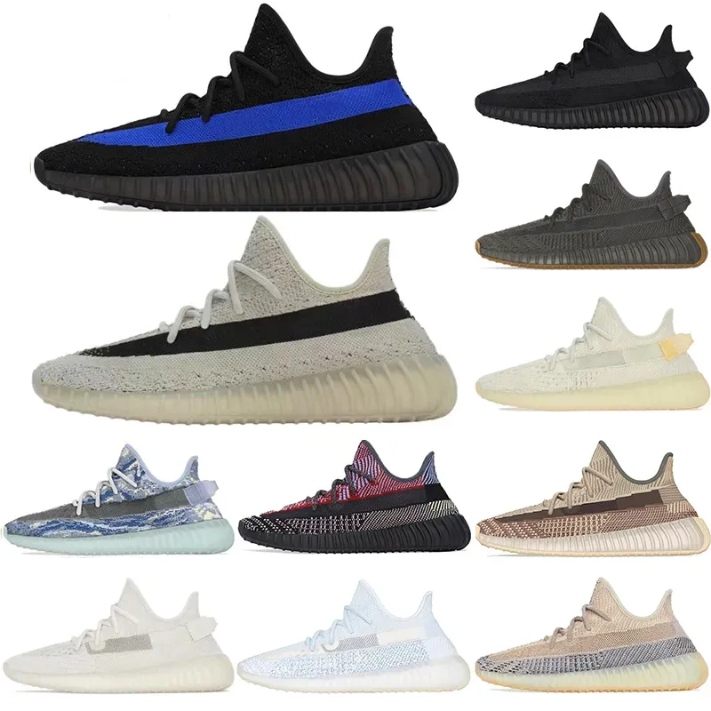 

With Box Yeezzys Top Men Mesh v2 Sports Running Shoes Woman yeezys Boosts 350s yezzys Black 3M Reflective Static Sneakers Bone Dazzling Blue Massage Outdoor Traine dA, Color 19