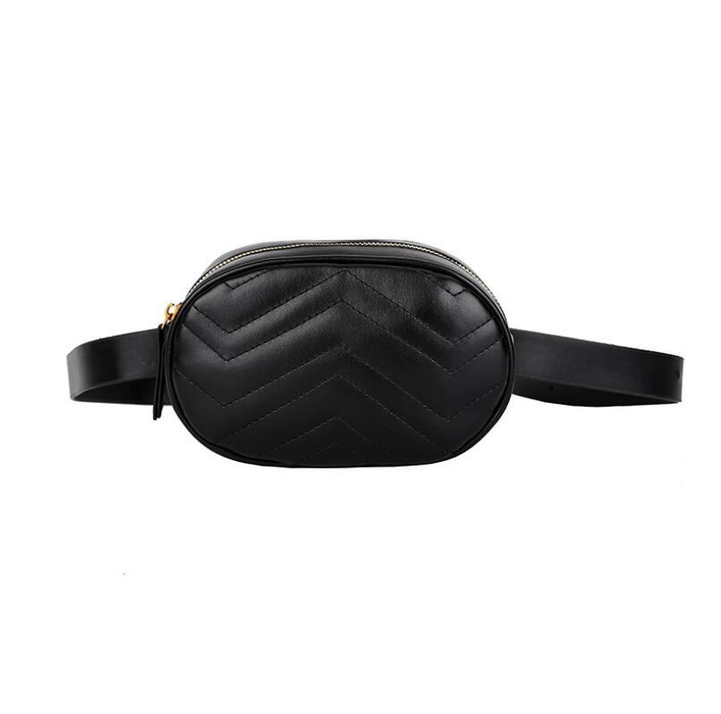 

Waist Bags 2023 Fashion Bag Belt Women Pack PU Chest Woman, Sky blue