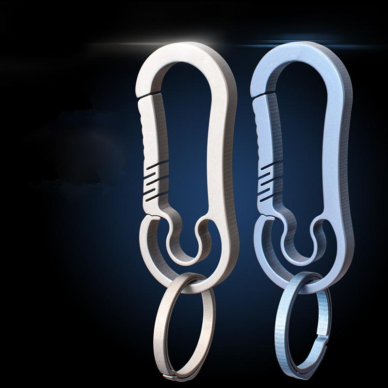 

Keychains Titanium Alloy Quick Release Keychain For Camping Backpack Car Keys Etc