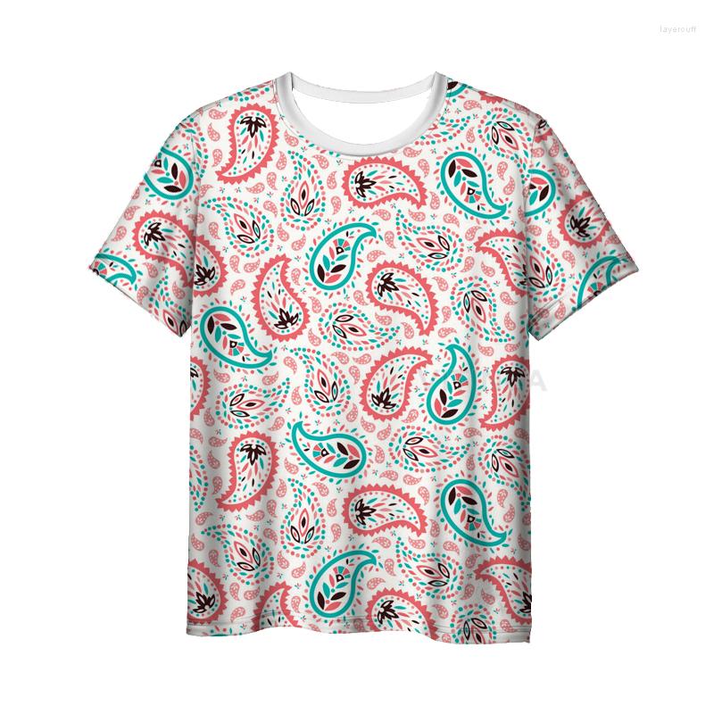 

Men' T Shirts Fashion 3D Print Paisley Men' Women' T-shirt Casual Style Design Short Sleeves Summer Handsome Tee, Mult-2