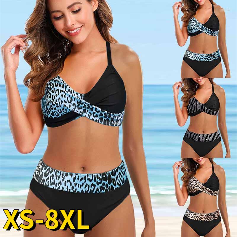 

Women's Swimwear Women Sexy Monokini Swimdress Loose Swimsuit Vintage Print Two Piece Set Female Bathing Suit Summer Beach Bikini, 8381-blue