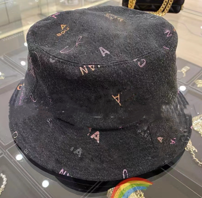 

Summer Bucket Hat Denim Letter Graffiti Color Series Bucket Hats Women's Baseball, Aspic