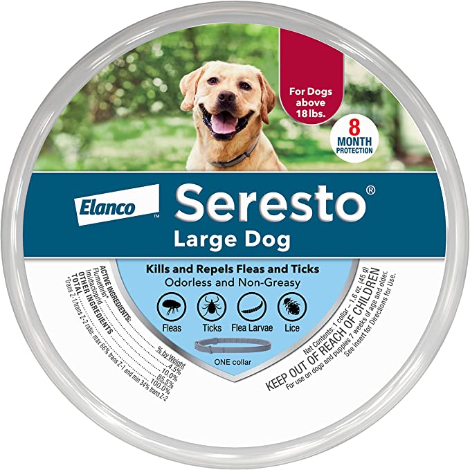 

Bayer Seresto Kills and Repels Ticks, Fleas and Lice Collar for Large Dog