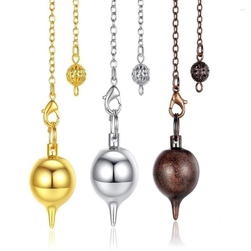 

Pendant Necklaces KFT Copper Metal Cone Pointed Whirligig Shape Beautiful Dowsing & Divination Pendulum Healing Spiritual Jewelry Tool