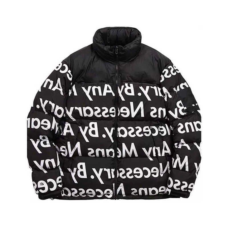 

Down jacket Male designer men's down jacket parka coat large size thick and loose to keep warm hip-hop unique comfortable- lightwe Vnjf