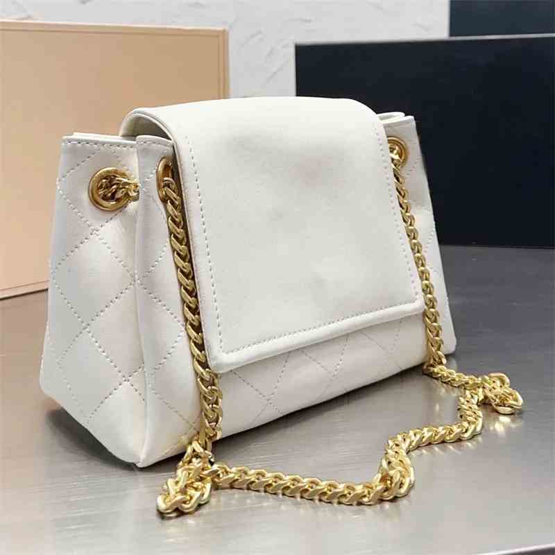 

2023 New Designers bags women fashion Shoulder bag gold chain bag leather handbags chains luxurious, White