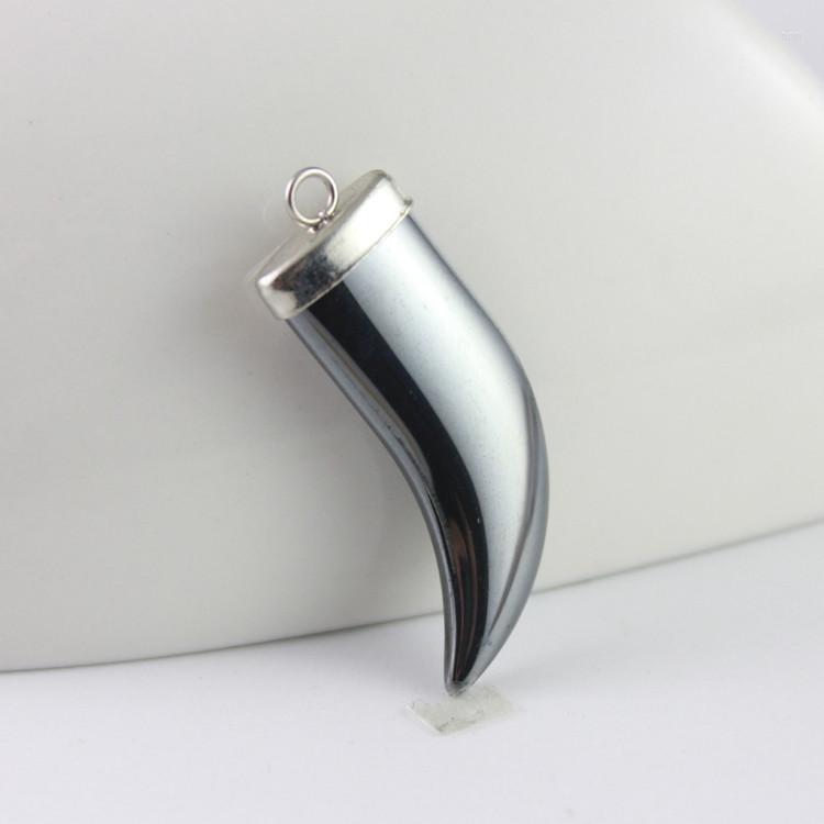 

Pendant Necklaces Fashion Hematite Horn Accessories Diy HP1036