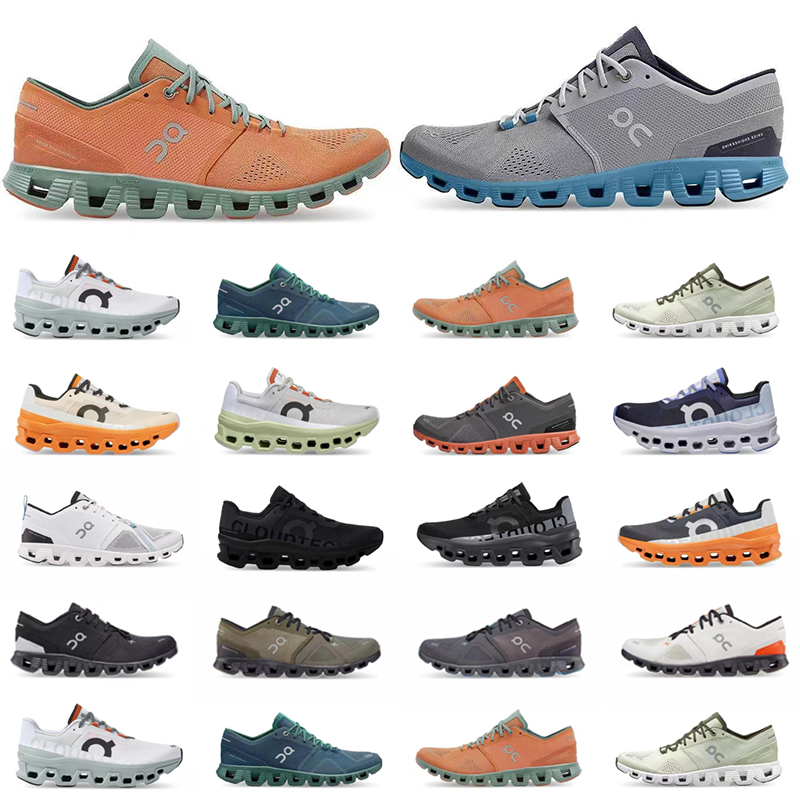 

2023 Designer ON Cloud X running shoes ivory frame rose sand Eclipse Turmeric Frost Surf Acai orange workout and cross low men women sport sneakers trainer, #8
