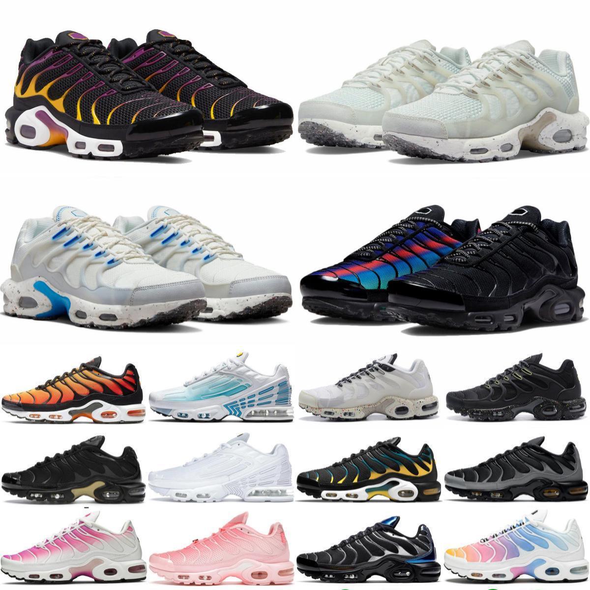 

tn terrascape plus 3 running shoes Tn mens women white pink Atlanta Sunset Volt Glow Oreo womens Breathable sneakers trainers outdoor sports EUR 36-46, Sku_38 40-45