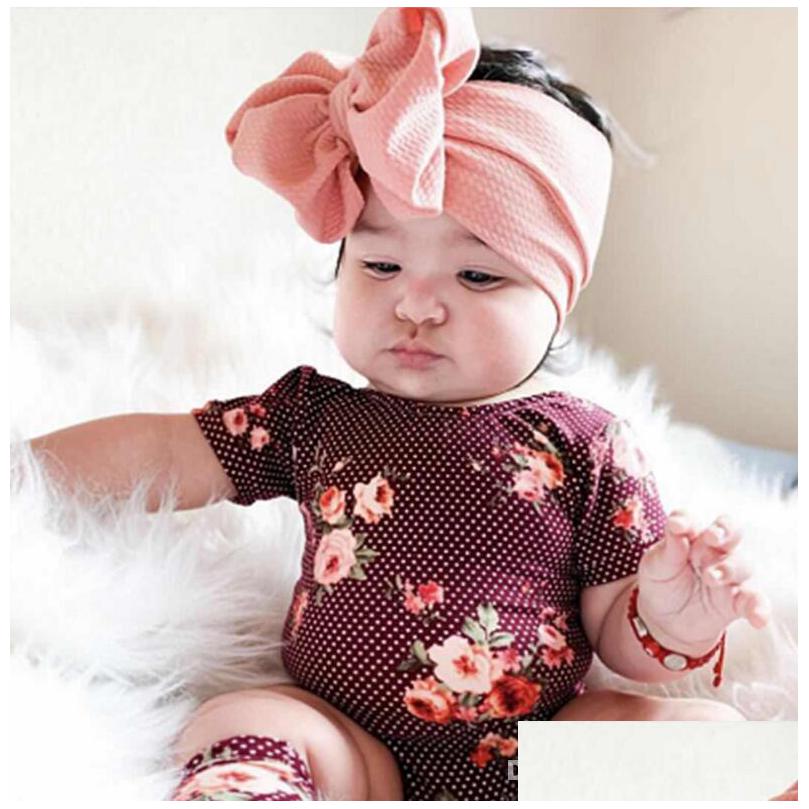 

Hair Accessories Fit All Baby Large Bow Girls Headband 7 Inch Big Bowknot Headwrap Kids For Cotton Wide Head Turban Infant Newborn H Dh1Nb, As show