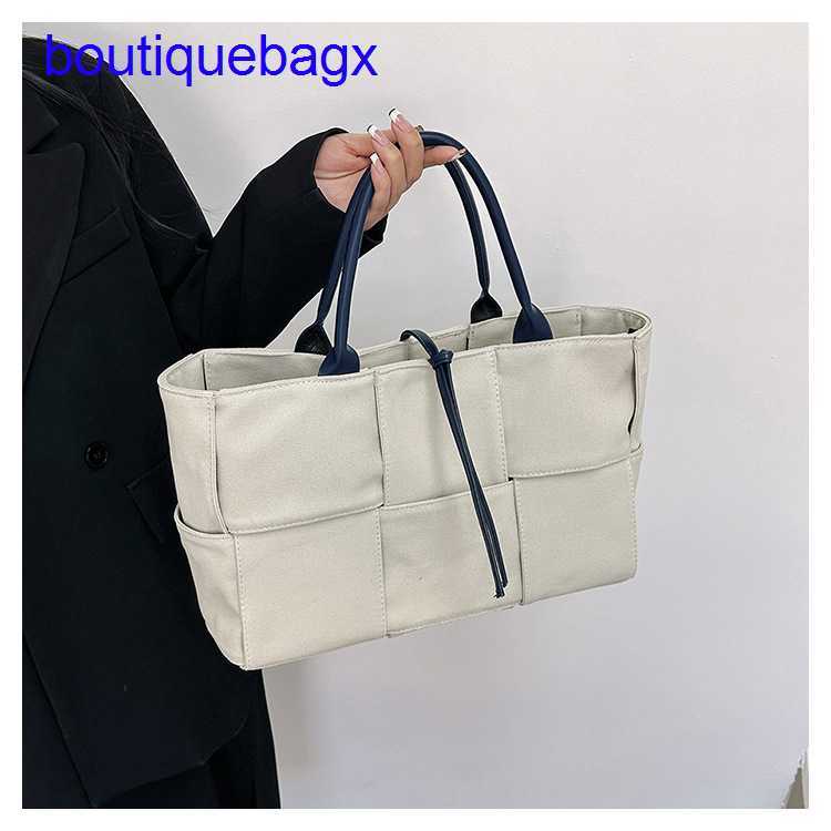 

Luxury Bottegss Venetss Arco Evening Bags online store spring Canvas woven single-shoulder underarm women's bag for 2023 fashionab With logo TIDE, White4