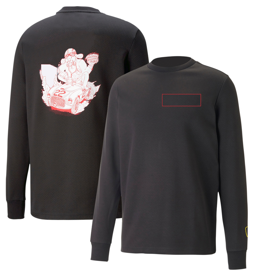 

2023 Brand new season F1 work racing suit Car logo custom team short sleeve T-shirt Fan Speed dry short sleeve round leader car work clothes