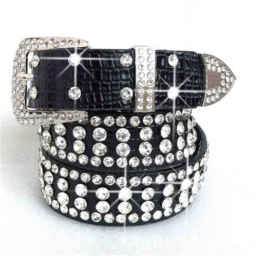 

Designer belts 2023 New decorative women's Diamond Fashion versatile full wide crystal belt with diamond 50UD factory outlet