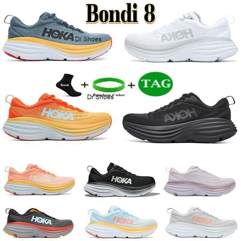 

New Hoka Bondi 8 Running Shoes womens Hokas One sneakers sneaker Triple black White Goblin Blue Lilac Amber Yellow Designer Men women Sports, #1- lilac marble