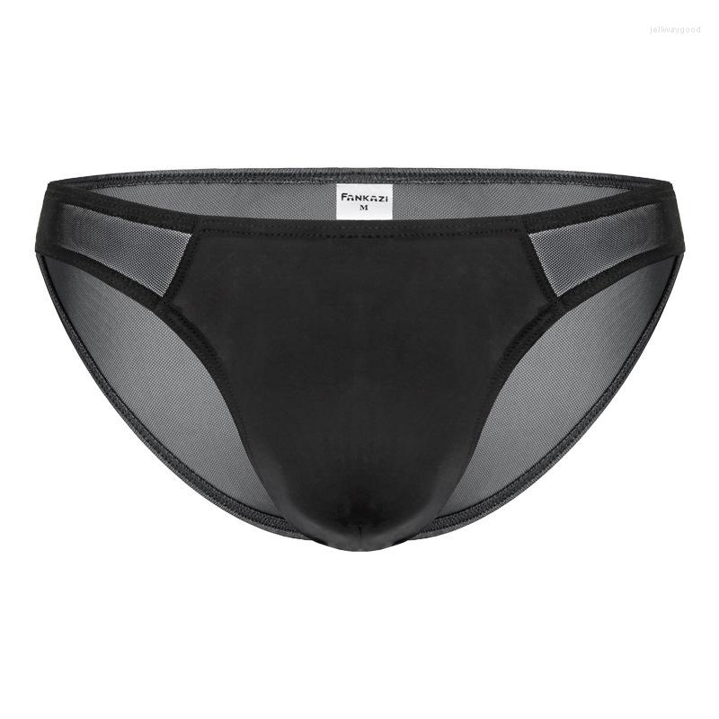 

Underpants Mens Sexy Breathable Underwear Briefs Men Ultra Thin Transparent Comfortable Panties Low Rise Male Mini Underpant, Blue