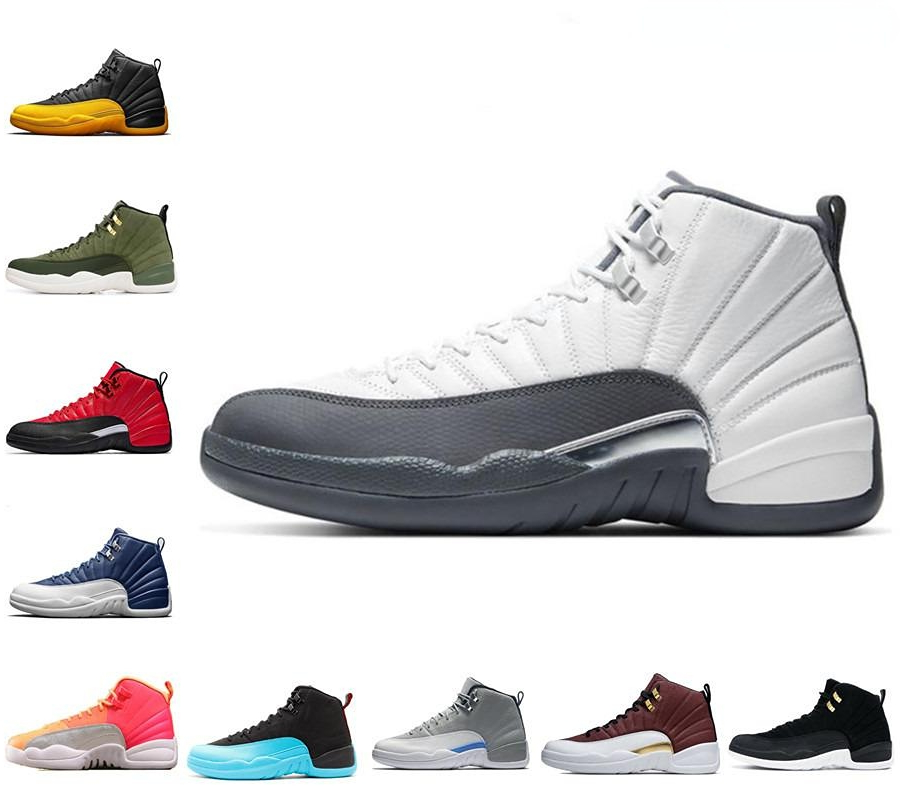 

2023Basketball shoes high quality Jumpman 12 men women casual shoes 12s Black University Gold Indigo Flu Game mens sneakers Twist Game Royal Reverse Taxi outdoor, F006
