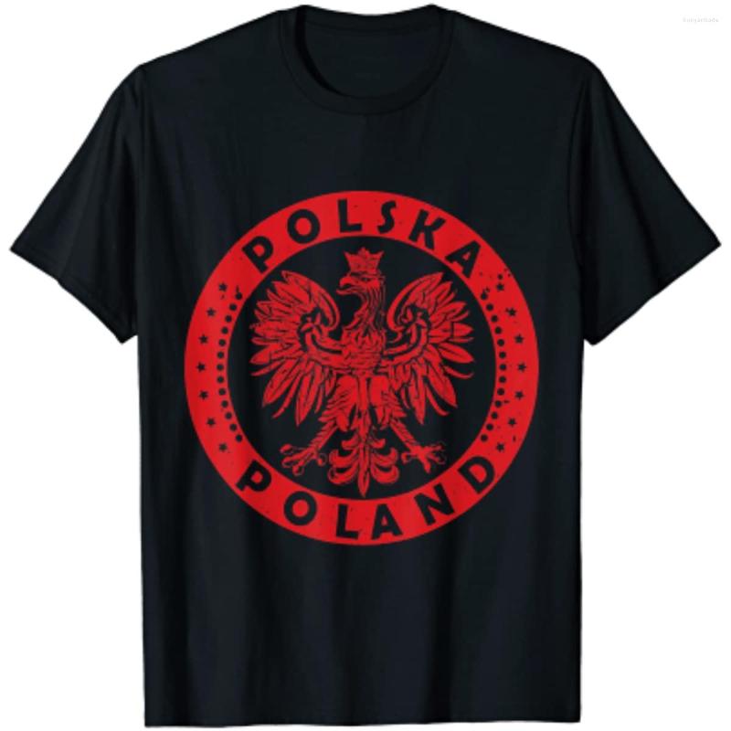 

Men' T Shirts Polska Polish Eagle Poland Coat Of Arms Men T-Shirt Short Sleeve Casual Cotton O-Neck Summer, Black