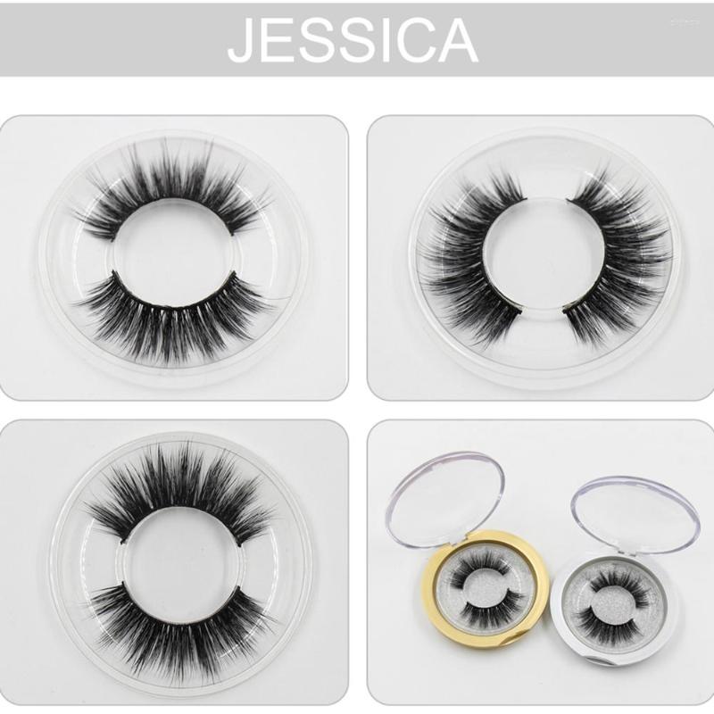 

False Eyelashes Thick 3D Mink Lashes Makeup Natural Smoky Long Fake Eye For Jessica