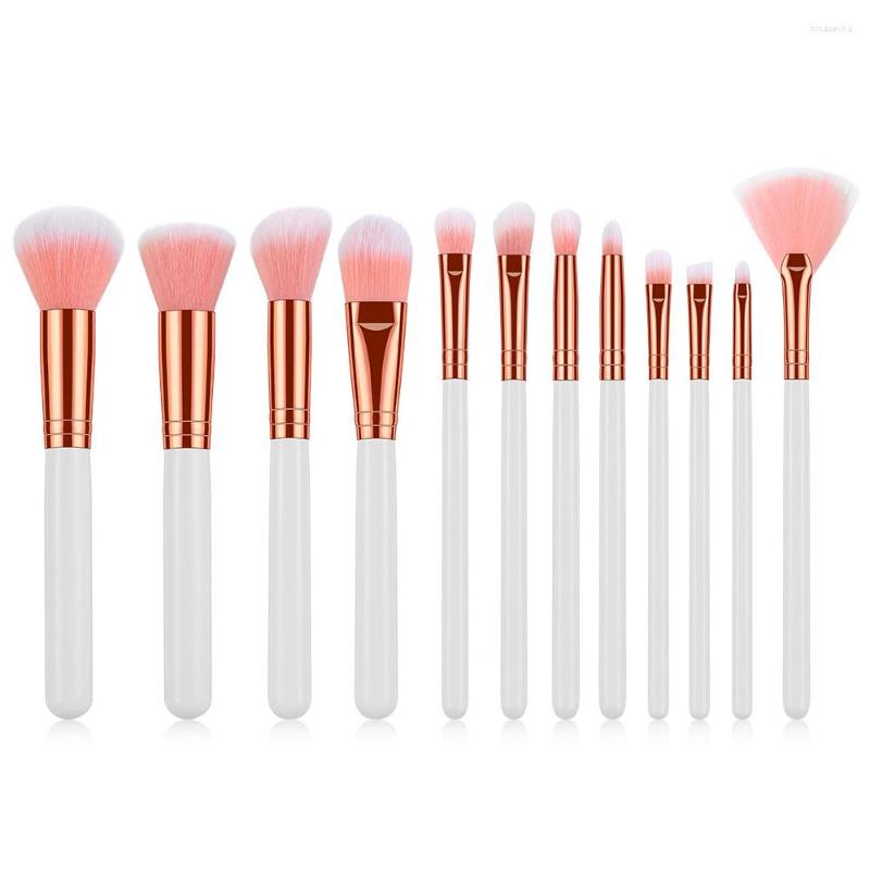 

Makeup Brushes Foundation Brush Contour Blush Wooden Handle Set