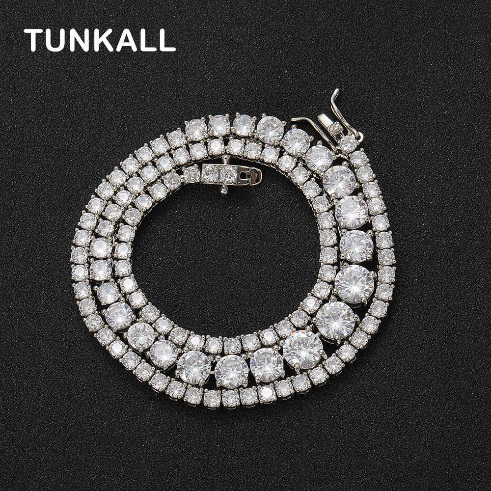 

Chain CZ Gradient in Size 3MM7MM Women Tennis Brass Jewelry Gift Necklace BC132 230313