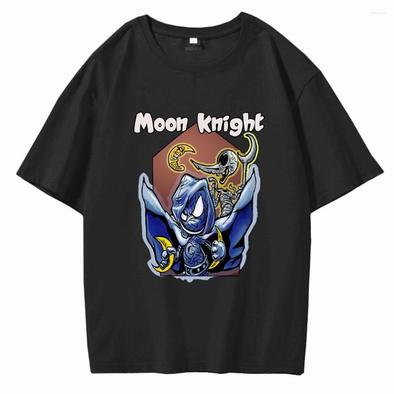 

Men's T Shirts Moon Knight Shirt Retro Cartoon Tops Cotton Funny Printed Marc Spector Khonsu Summer Men Loose Casual Graphic Tees Unisex, White02