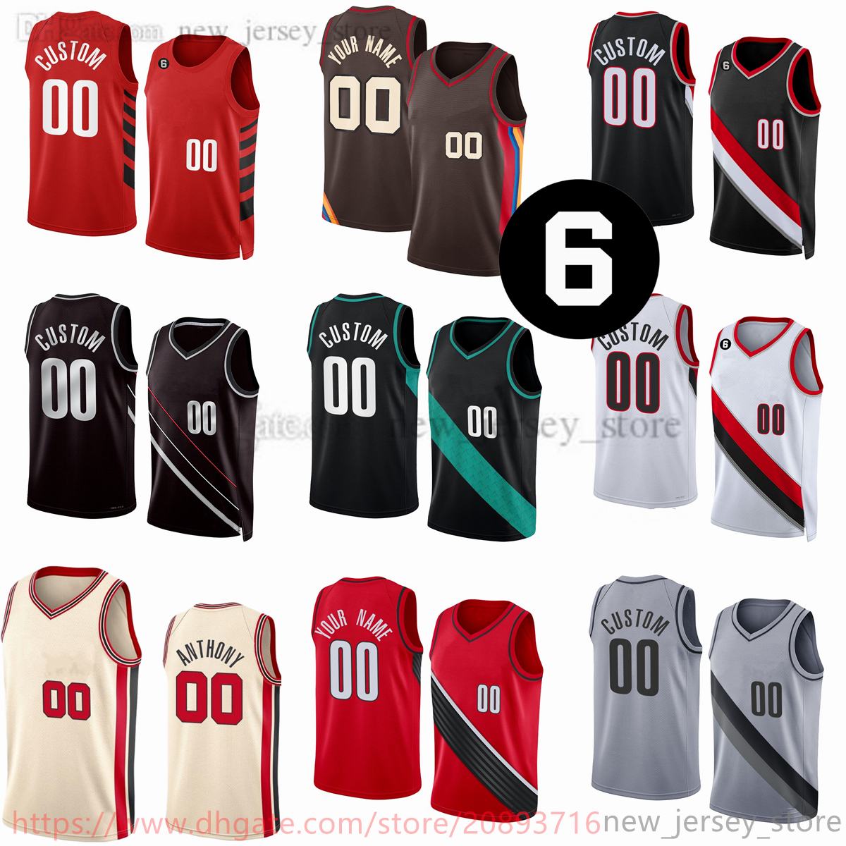 

Custom 2022-23 New season Printed Basketball Jerseys Add 6 patch Blue red white Jerseys. Message Any number and name on the order, Printed (with team logo)